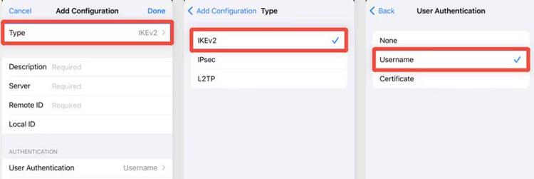 iPhone VPN設定步驟2