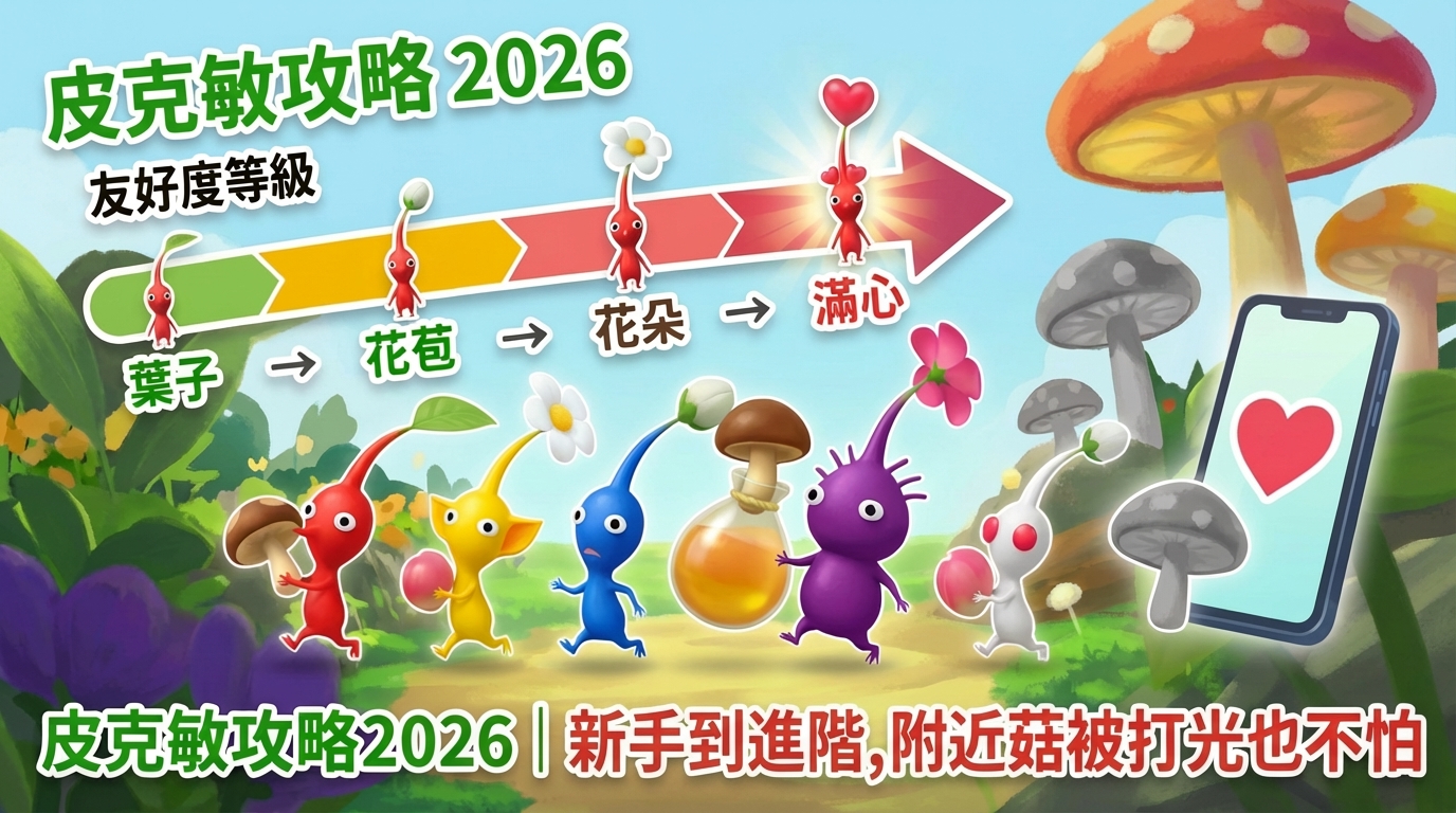 皮克敏攻略 2026 Pikmin Bloom 手機遊戲