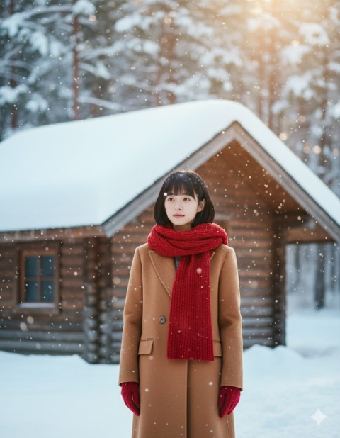 Gemini AI 雪景經典韓劇風範例2