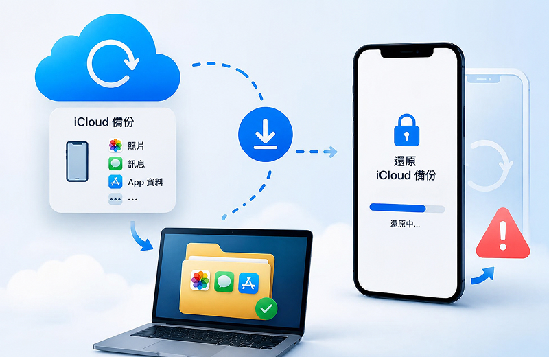 如何在 iPhone 上存取 iCloud 備份