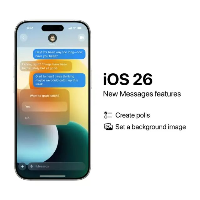 iOS 26 iMessage 背景