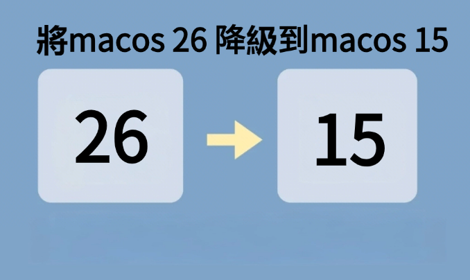 從 macos 26 降級至 15