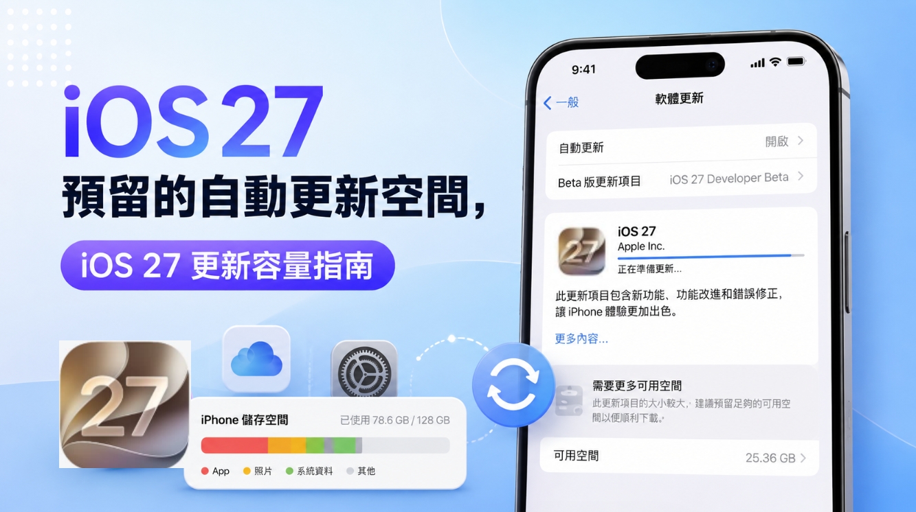 iOS27 Beta 預留的自動更新空間
