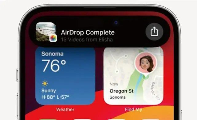 大容量影片傳送AirDrop