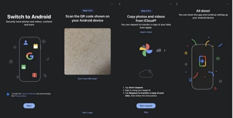 轉移到 Android 的操作步驟