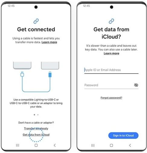 iPhone資料透過icloud轉移到三星S24