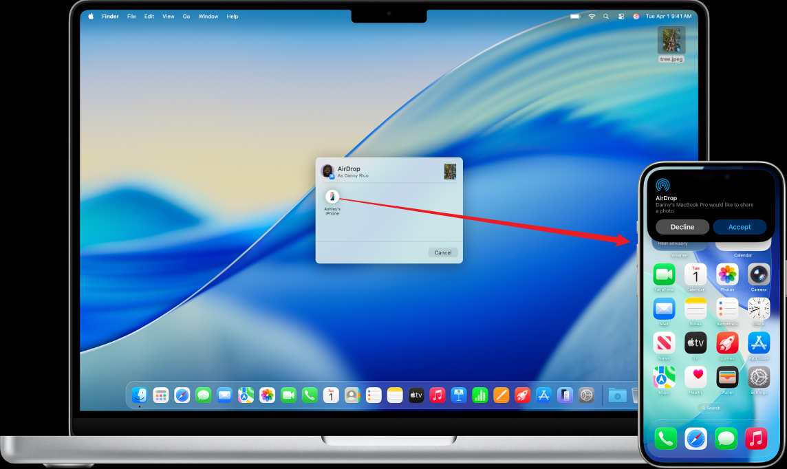 從Mac傳照片到iPhone AirDrop操作 電腦照片傳到iphone