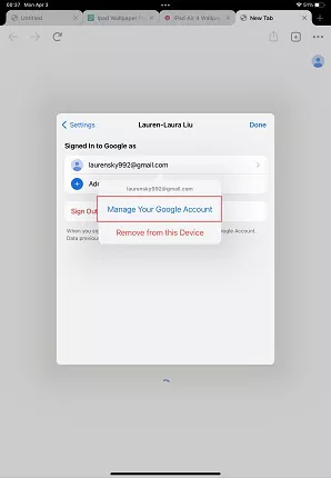 ipad-管個谷歌賬戶