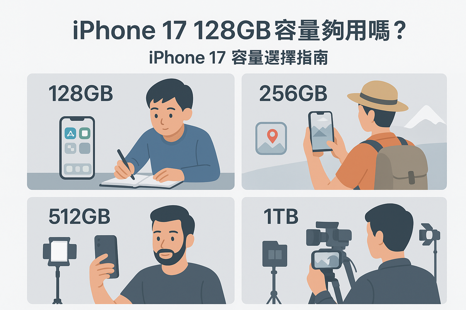 iPhone 17 128GB容量夠用嗎?
