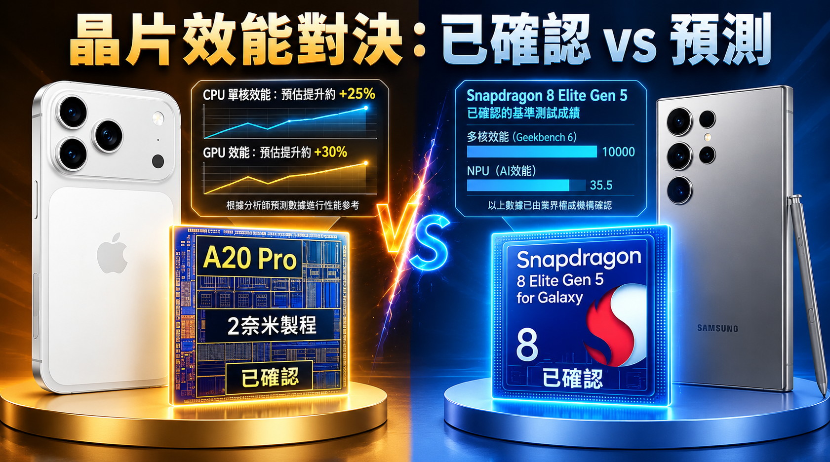 iphone 18 pro max vs galaxy s26 ultra chipset benchmarks