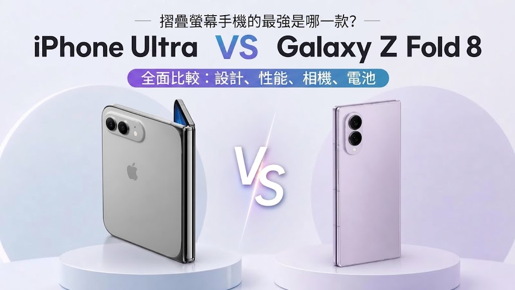 iPhone Duo與Galaxy Z Fold 8規格比較表