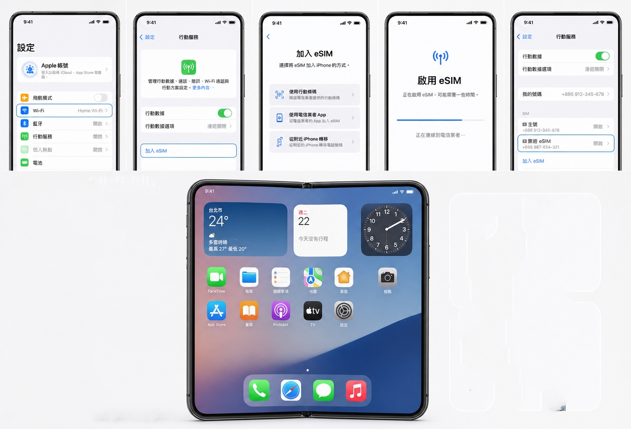 iPhone Duo eSIM 設定教學