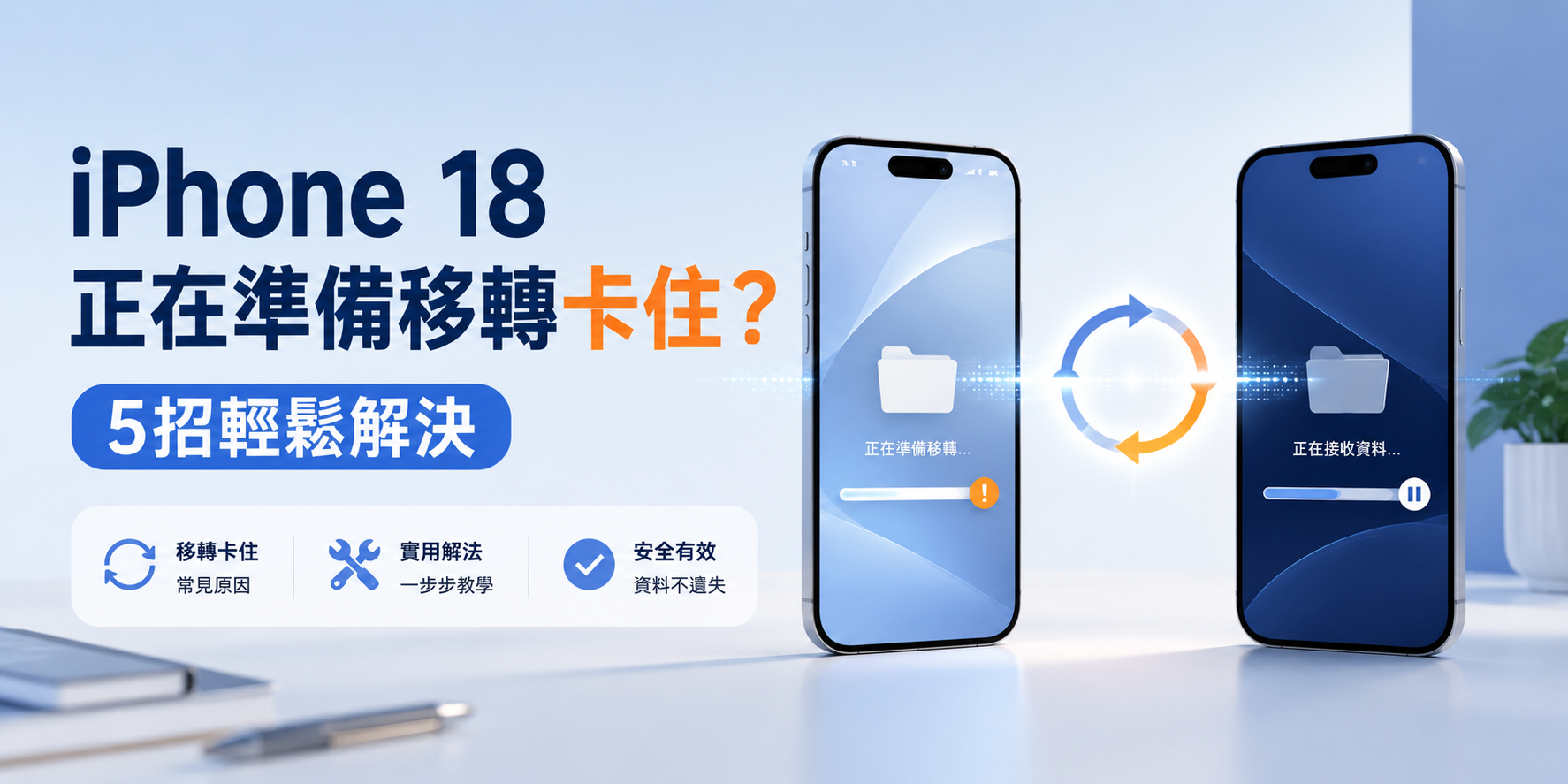 iphone 18 正在準備移轉卡住