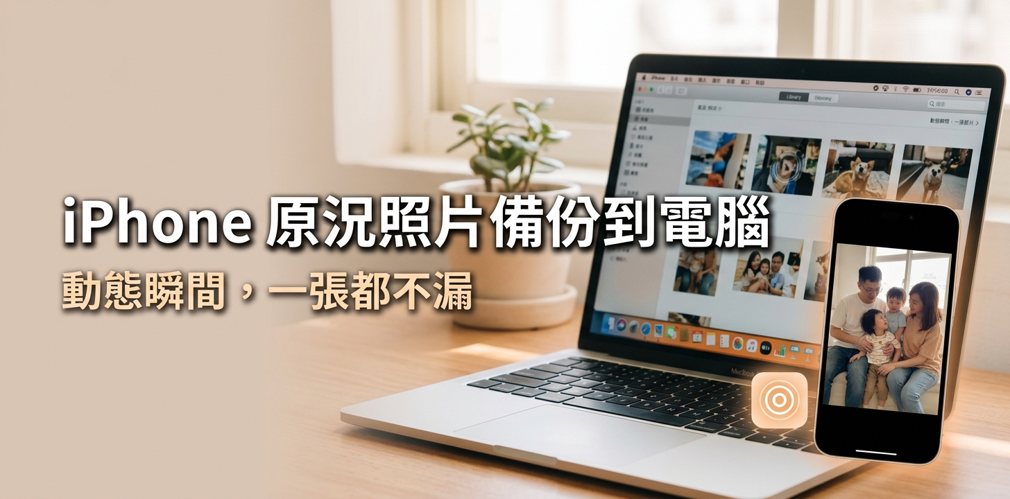 iphone 原況照片備份到電腦
