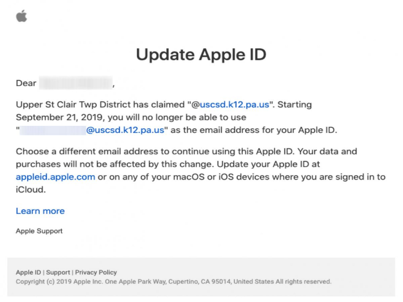收到appleid訊息