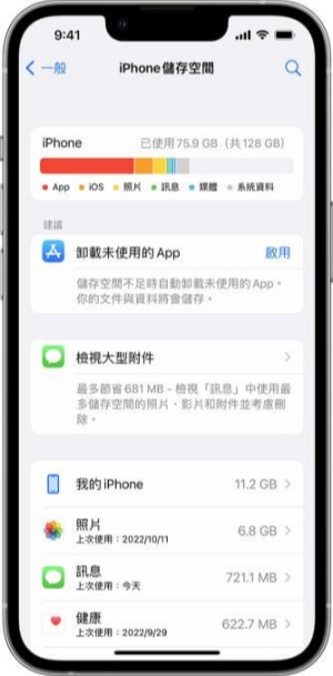 清理iPhone存儲空間