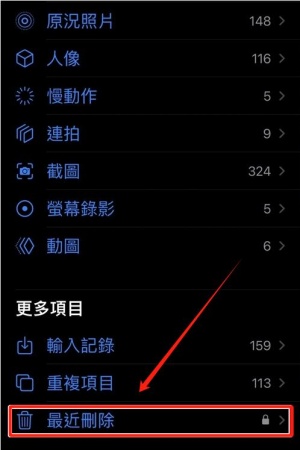 從「最近刪除」相簿快速找回刪除照片
