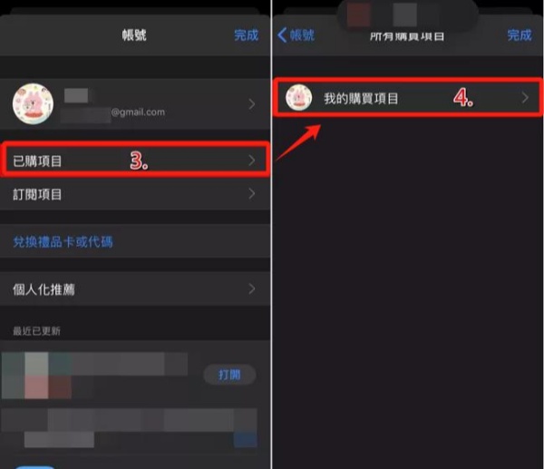 我的購買專案