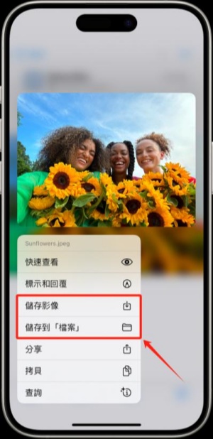 檢視郵件附件找回資料