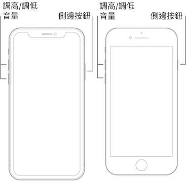 iPhone 16/15/14/13/12/11/X/8型號的強制重啟
