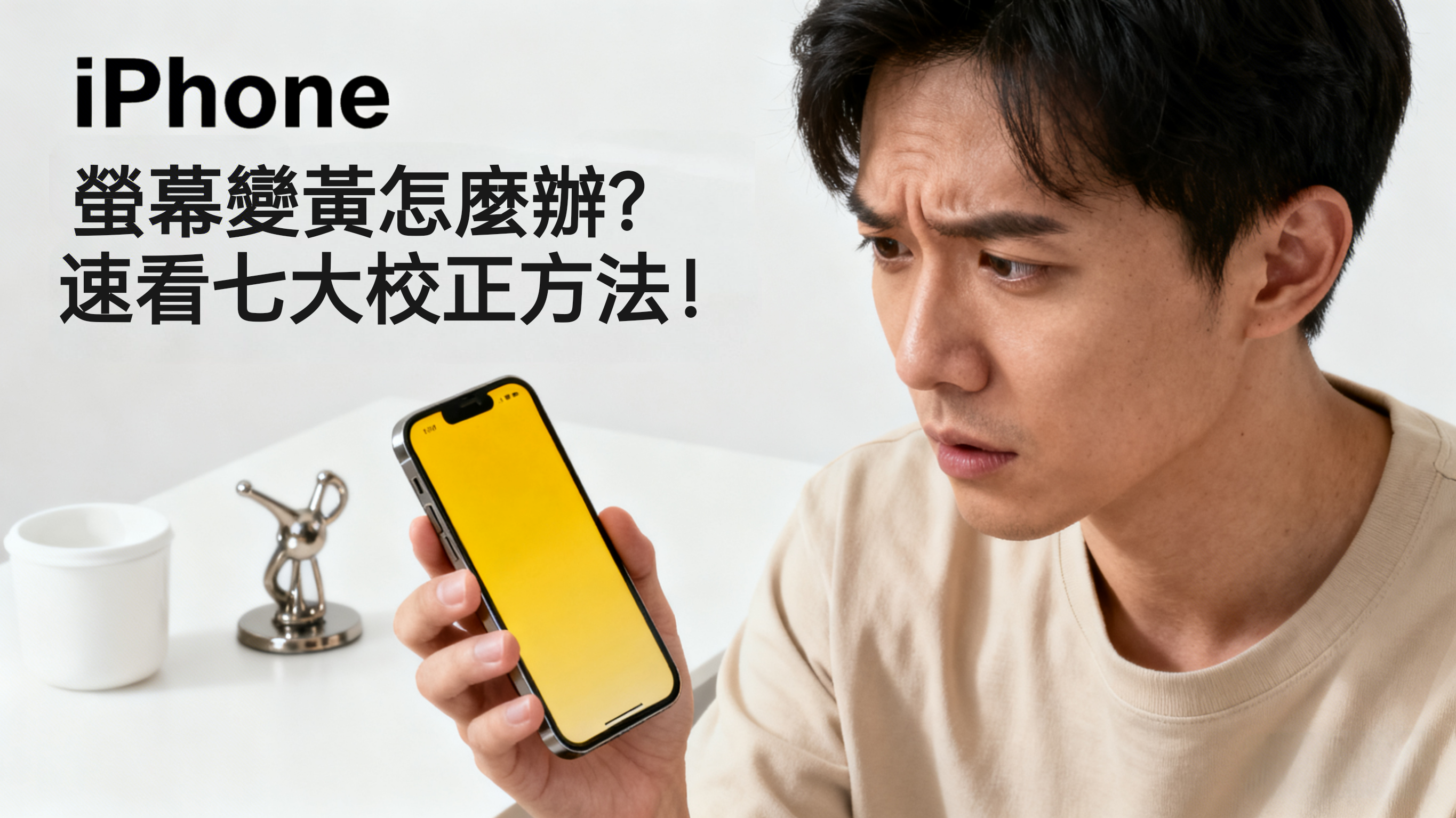 iPhone 螢幕變黃