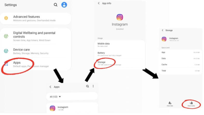 刪除 Instagram 快取 Android