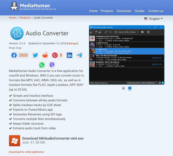 MediaHuman Audio Converter