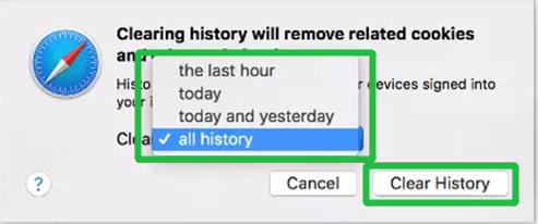 safari 歷史紀錄 清除 Mac