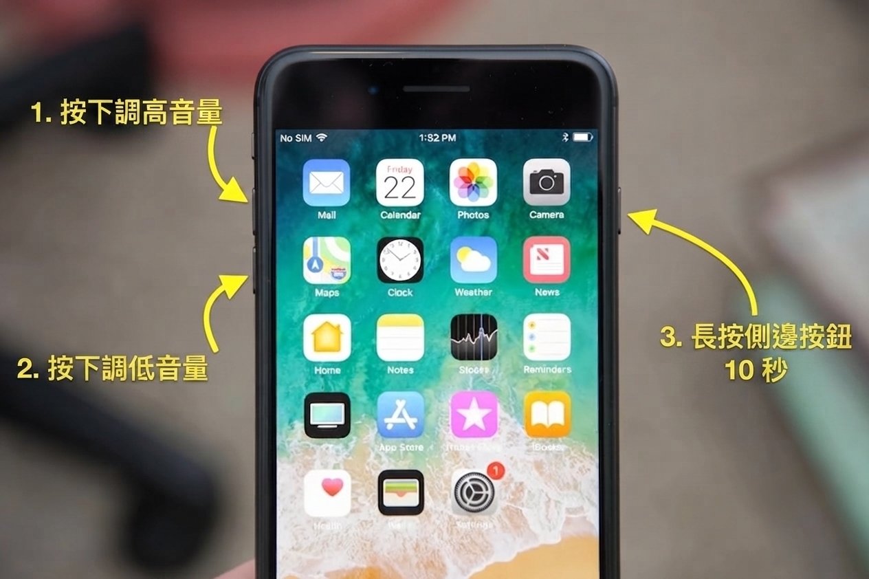 Release Button When Apple Logo Appears
