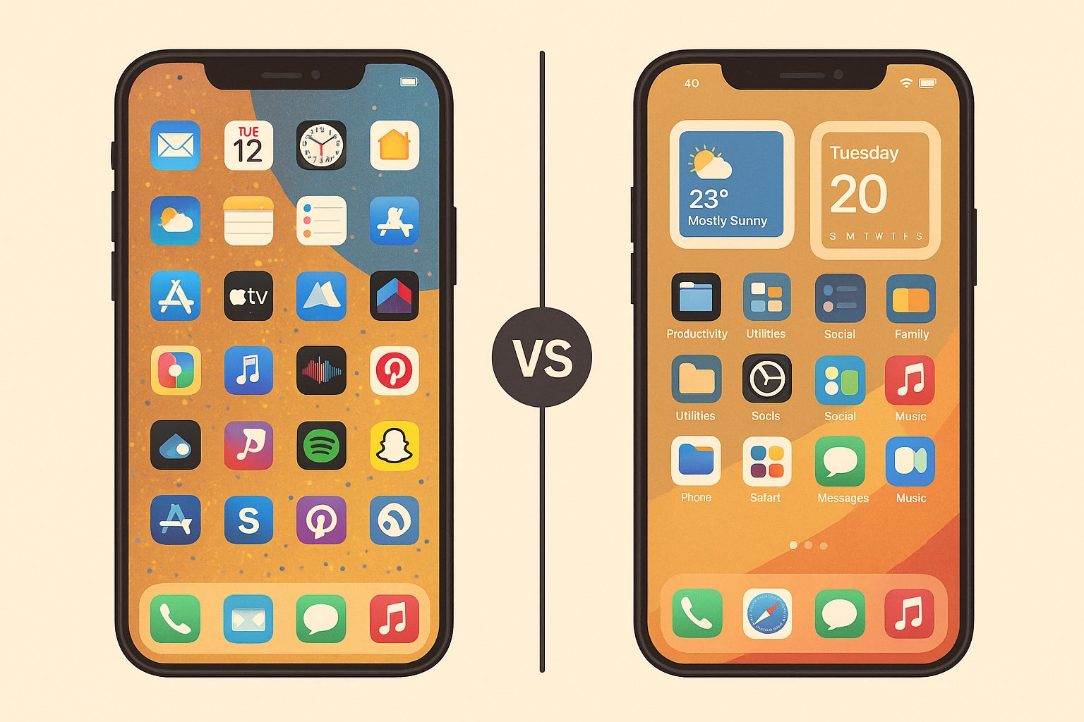 iPhone桌面排版重要性
