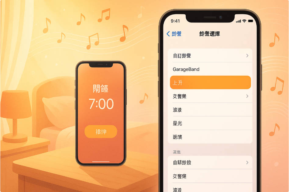 iPhone鬧鐘鈴聲自訂