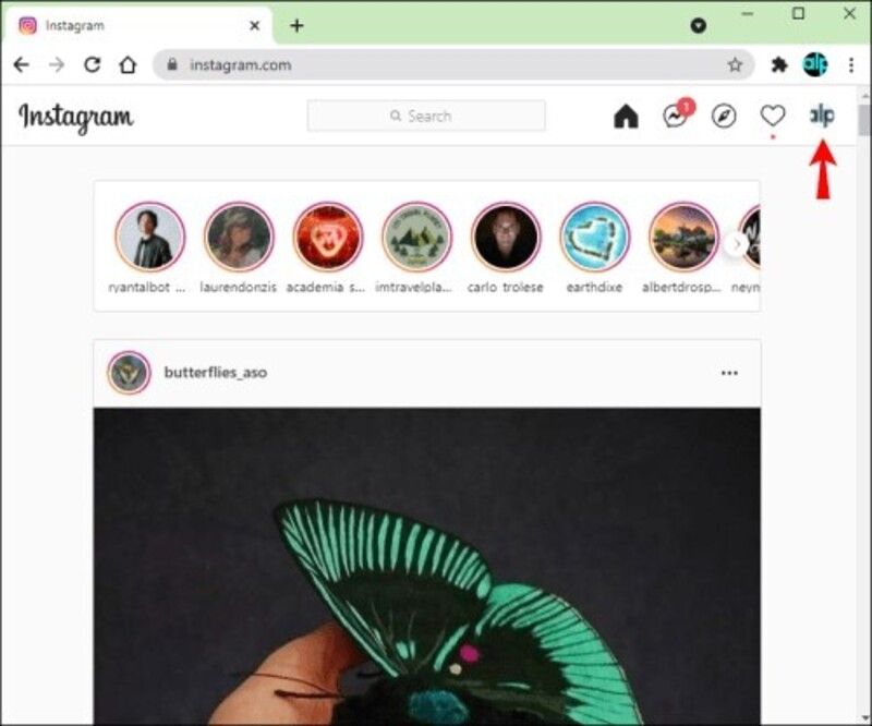 登入你的Instagram帳號