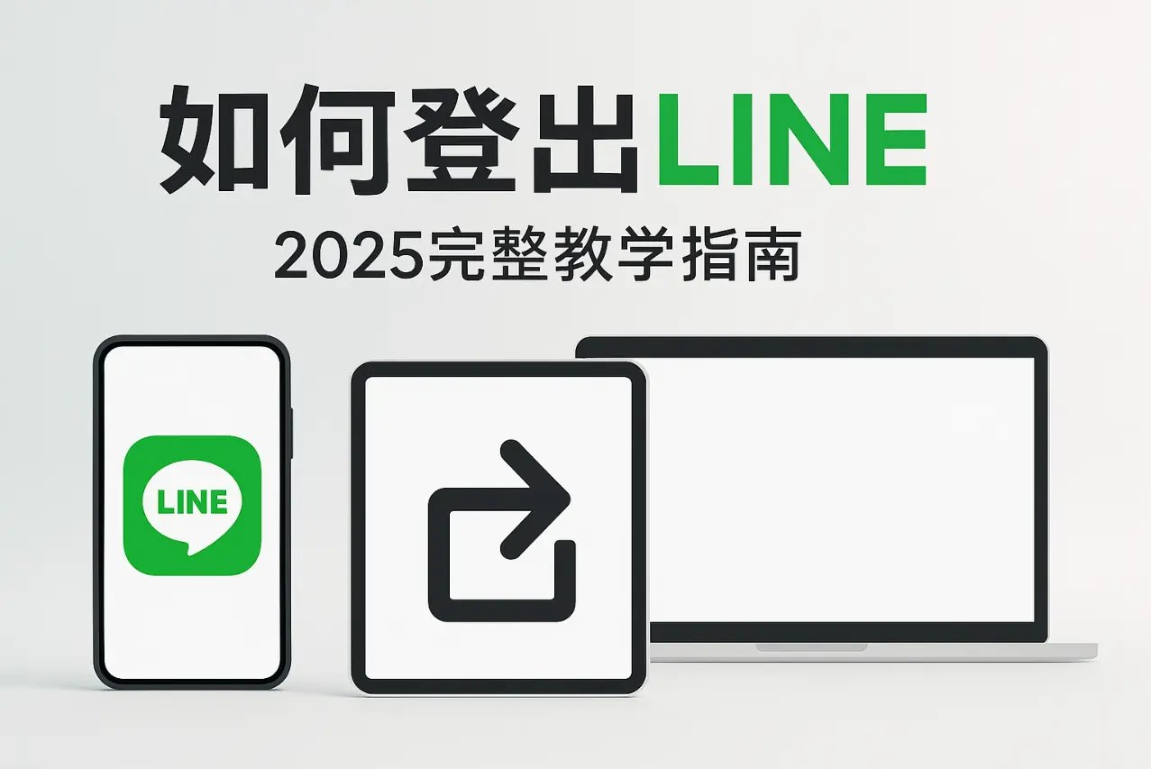 如何登出LINE示意圖