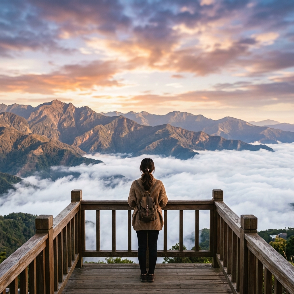 旅遊風景照作為 line 頭貼，自然有質感