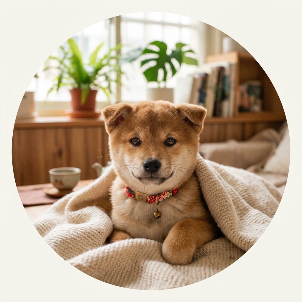 寵物照片作為可愛 line 頭像範例