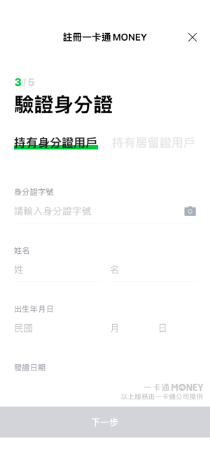 驗證身份證