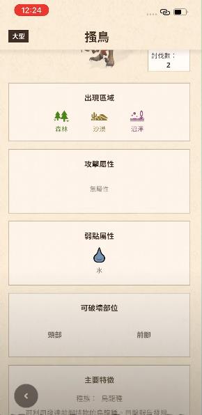 魔物獵人 Now獵物屬性