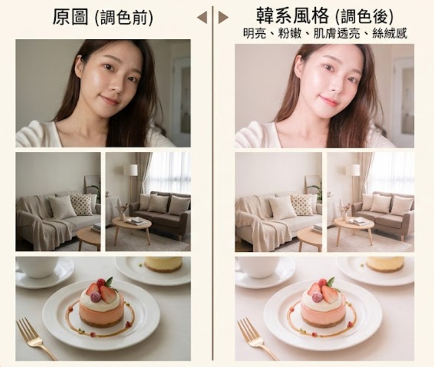 Lightroom 調色韓系