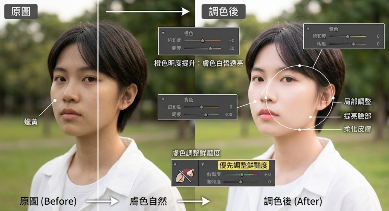 Lightroom 人像調色