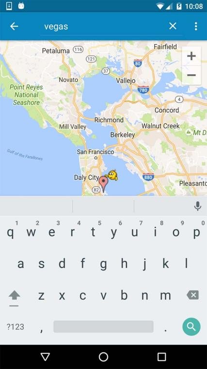 步驟3:在Fake GPS location輸入定位修改的目的地