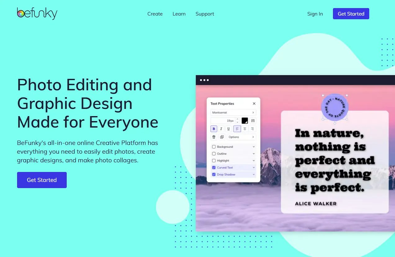 BeFunky AI 背景移除與濾鏡套用效果