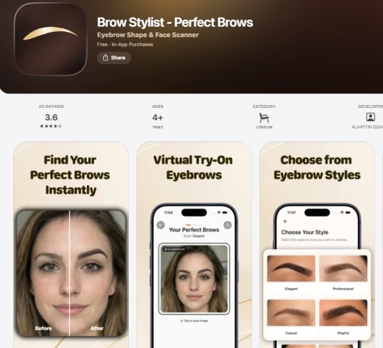 Brow Stylist 眉型試戴APP