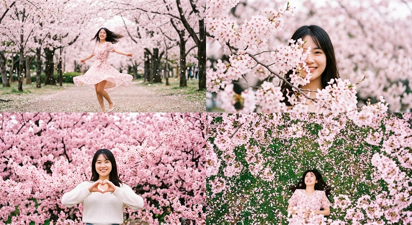 櫻花拍照姿勢4