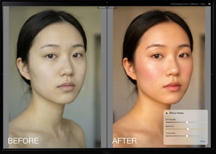 iPhone 人像調色效果展示