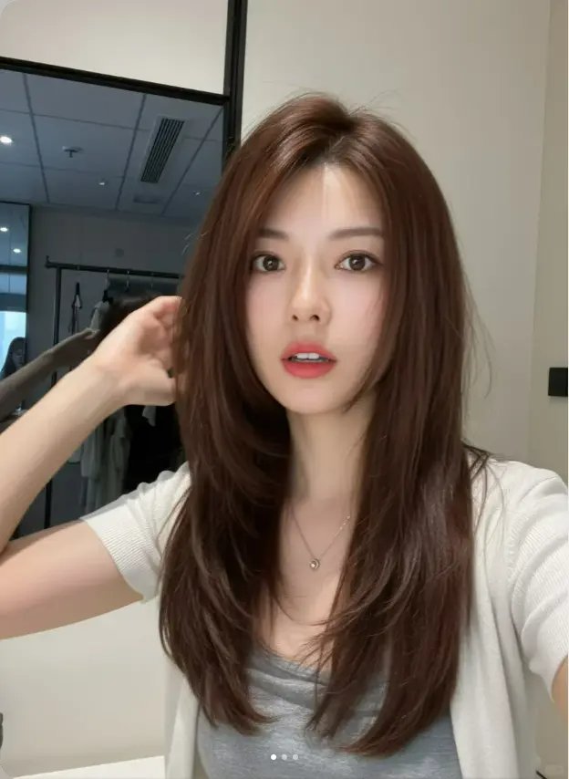 不用整理的髮型女生推薦 - 長髮加面框層次