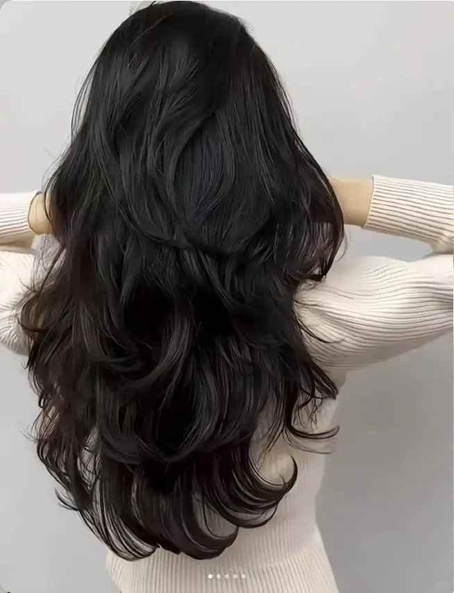 不用整理的髮型女生推薦 - 長層次自然大捲