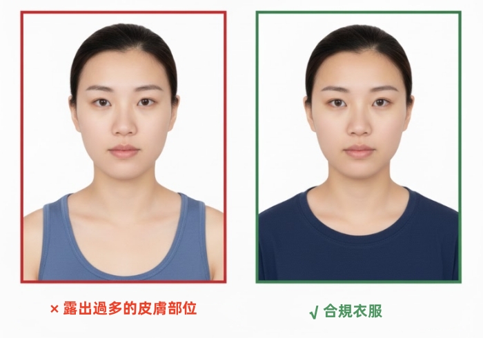 護照 照片 服裝