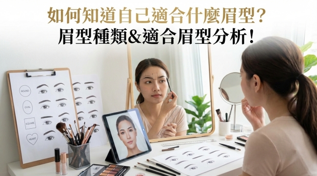 適合自己的眉型示意