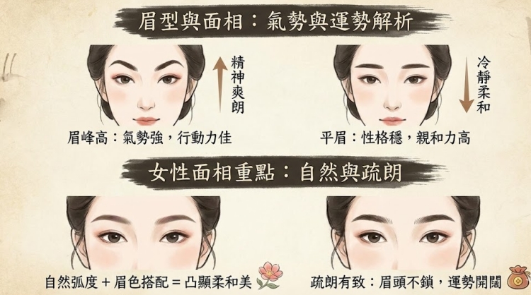 眉型面相參考圖