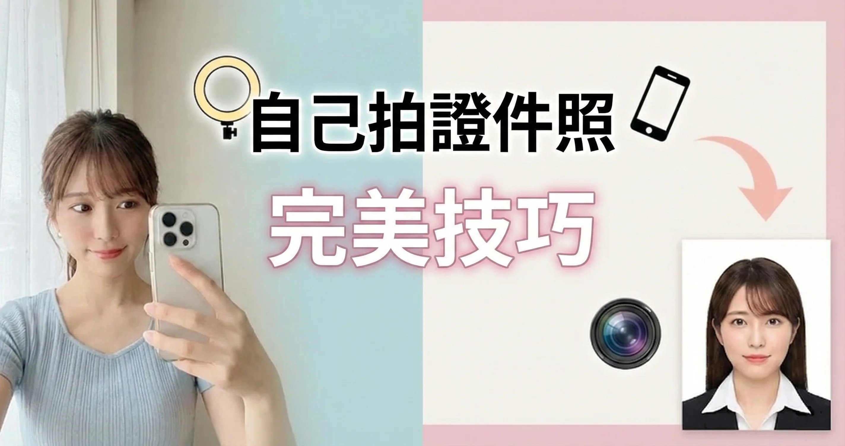 證件照自拍技巧